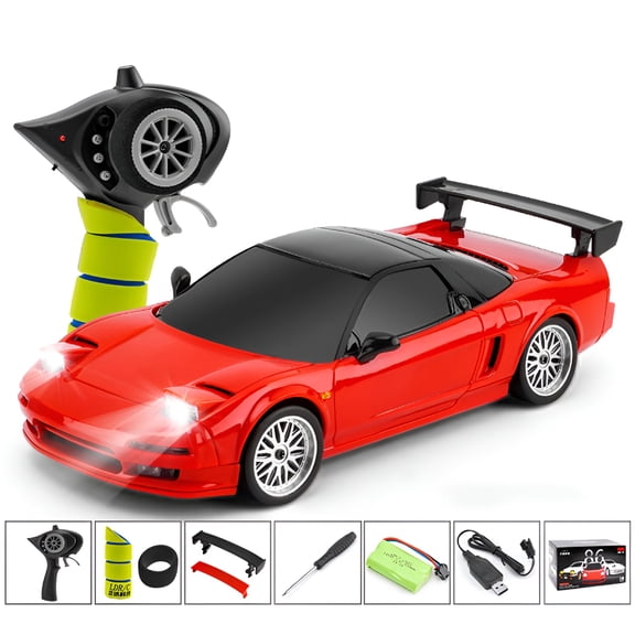 BESTSKY 2026 New 1/18 2.4G Rc Car with Lights 3Ch Rechargeable Battery Powered Drift Remote Control Vehicle Model Toy Gift