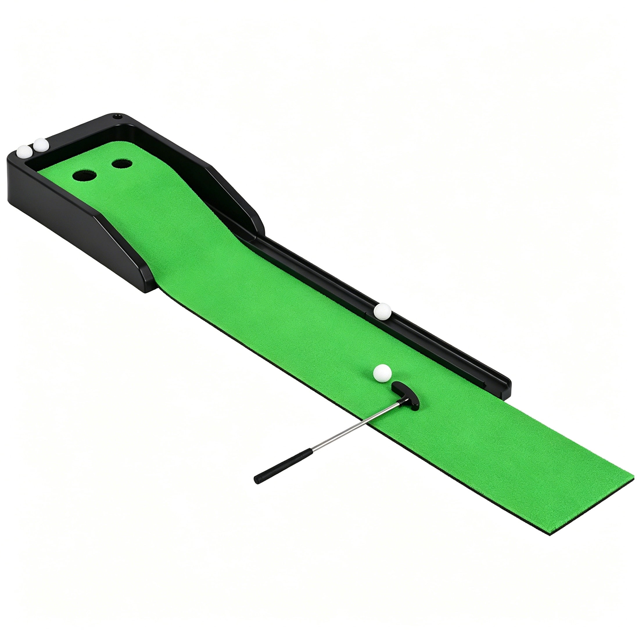 Tapete de putting de golf BESTSKY 2026, 1 set con pelota, tamaño compacto, antideslizante, alfombra de entrenamiento para golfistas