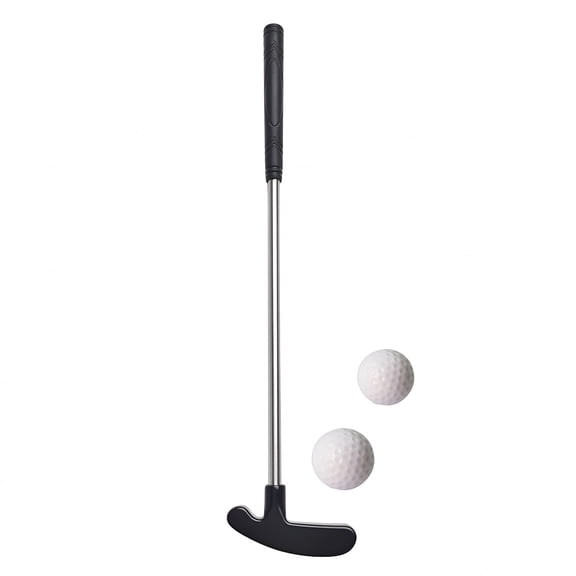 BESTSKY 2026 New 1 Set Mini Golf Putter Club with 2 Golf Balls Tpr Grip Right Left Handed Stainless Steel Golf Club Kids Adults Table Game Golf Putter Training