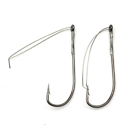 BESTSKY 2026 New 10Pcs Wacky Rig Hooks, Weedless Hooks Wacky Worm Hooks Long Neck Hooks for Bass Fishing Weedless Wacky Rig Hooks Fishing Hooks Anti-Hanging Bottom Mouthguard Fish Hook