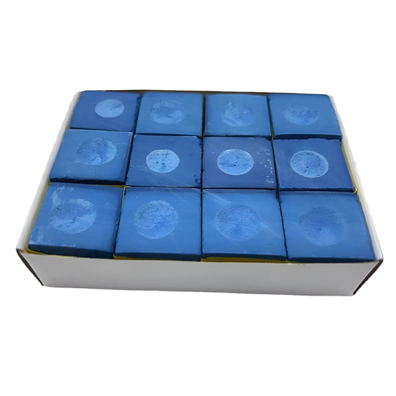 BESTSKY 2026 New 12-Pack Pool Cue Chalk Cubes Billiards Bulk Supplies for Home/Tournament Use for Billiards, Pool, Home Games, Tournaments, Sports Practice.