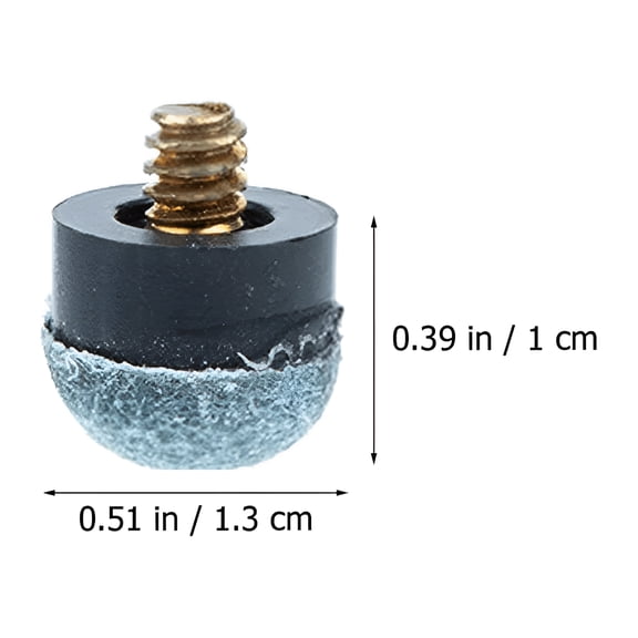 BESTSKY 2026 New 1M Billiard Pool Tips, Soft/Hard Screw-On Tips Replacement Or White Pool Cue Stick Nylon Ferrules Replacement