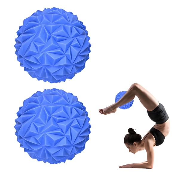BESTSKY 2026 New 2 Pcs Exercise Ball 6.3*6.3*3.15In Workout Ball Anti-Slip Stability Ball for Yoga Pilates Core Training Physical Therapy Home Workout Blue