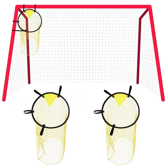 BESTSKY 2026 New 2 Pcs Football Targets Soccer Goal Net Soccer Training Practice for Training, Soccer Drills, Practice Sessions, Goal Shooting, Skill Improvement, Backyard Use, Football Games