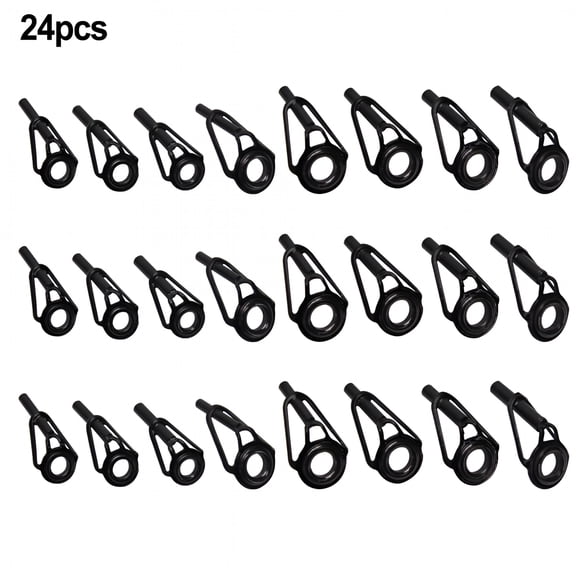 BESTSKY 2026 New 24Pcs Fishing Rod Tip Repair Kit Stainless Steel Ceramic Guide Tips for Fishing, Rod Maintenance, Boating, Angling, Outdoor Water Activities