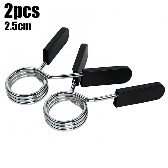BESTSKY 2026 New 25/28/30Mm Barbell Dumbbell Spring Collar Clips,1 Pair,Black for Gym,Weightlifting,Home Workout,Strength Training
