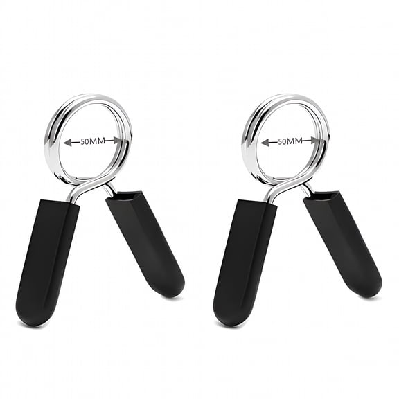 BESTSKY 2026 New 25-50Mm Barbell Lock Clamp Spring Collar Clips Gym Weight Dumbbell for Secure Weight Lifting,Gym Workouts,Barbell Exercises,Strength Training,Fitness Equipment