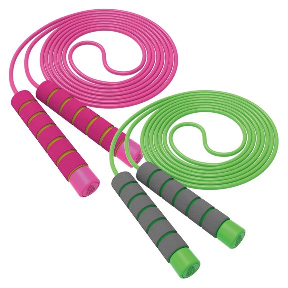 BESTSKY 2026 New 2Pcs Jump Rope Adjustable Jump Rope for Men Newbie Friendly Foam Handle Skipping Rope for Fitness Cardio Workouts Weight Loss Home Exercise Gym Training Outdoor Activity