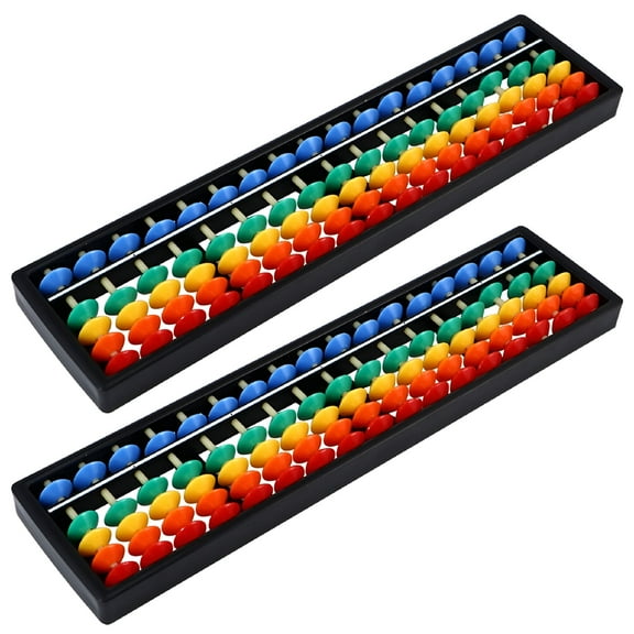 BESTSKY 2026 New 2Pcs Plastic Abacus 17 Rods Abacus Plastic Beads Abacus Kids Counting Tools for Learning,Math Exercises,Early Education,Counting Practice,Classroom Activities,Hands-On Learning