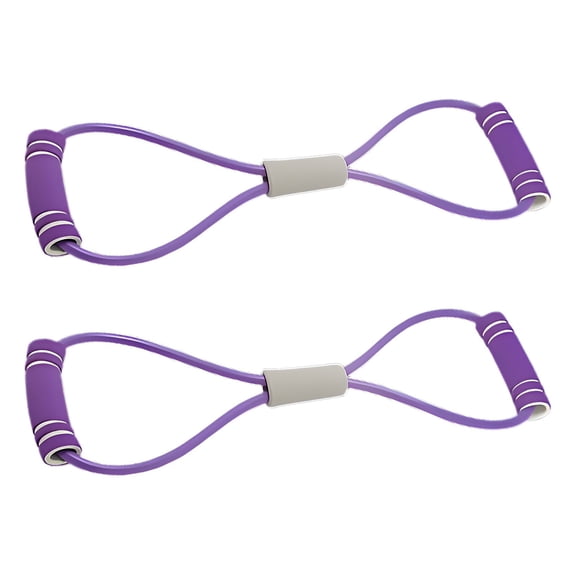 BESTSKY 2026 New 2Pcs Resistance Bands,Workout Strength Training Resistance Bands with Handles,Glutes Booty Activation Exercise Bands,Purple