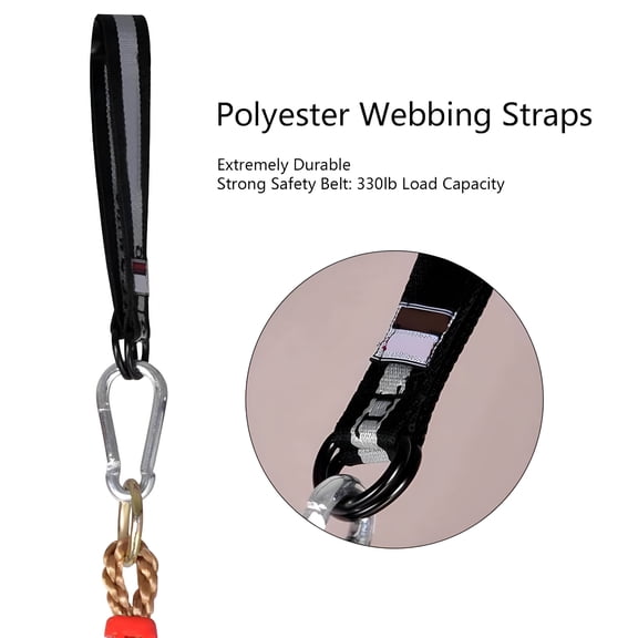 BESTSKY 2026 New 2Pcs Tree Swing Straps Hanging Kit Strong Safety Strap,Perfect for Tree Swing&Hammocks,For Outdoor Relaxation,Backyard Fun,Tree Swing Installation,Camping Trips,Hammock Setup.