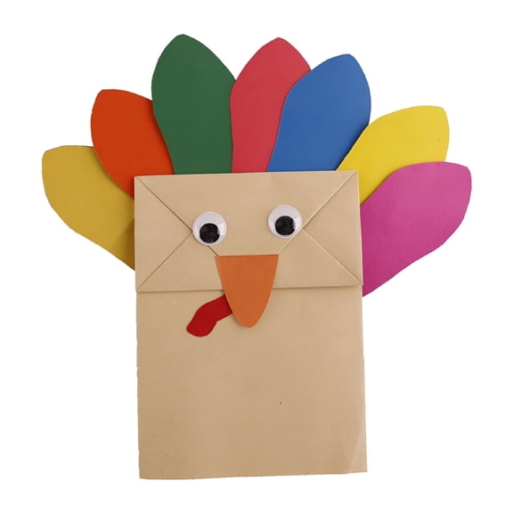 BESTSKY 2026 New 3 Pcs Craft Kits for Kids Handmade Turkey,Turkey Crafts for Kids for Home,School,Party,Diy,20.00X20.00X0.20Cm
