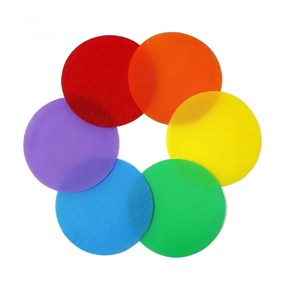 BESTSKY 2026 New 30Pcs Floor Game Dot Circles Distancing Social Carpet Markers Colorful Carpet Spot Markers Sit Sitting Sticker Round