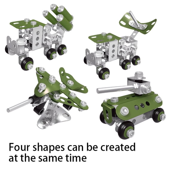 BESTSKY 2026 New 327Pcs Stem Toys for 5 Year Old,Metal Construction Building Blocks,Effortless Assembly Toy Building Sets