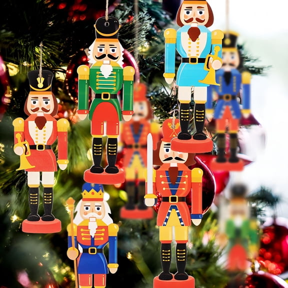 BESTSKY 2026 New 36 Pcs Nutcracker Ornaments for Christmas Tree Nutcrackers Decor Nutcracker Christmas Tree Ornament