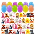 thumbnail image 1 of BESTSKY 2026 New 36 Pcs Prefilled Easter Eggs Filled with Plush Animals Toys,Easter Eggs Fillers Plastic Easter Eggs for Party Exchange Favors, 1 of 5