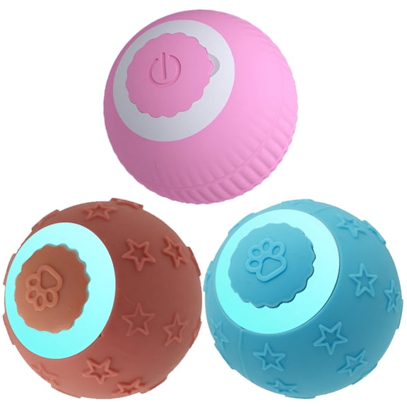 BESTSKY 2026 New 3Pcs Cat Toys for Indoor Cats Scratch-Proof Ball Cat Toys Interactive Long-Lasting Fun Cat Balls Style2 for Indoor Play Scratching Exercise Interactive Fun Boredom Relief.