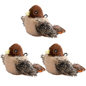 BESTSKY 3 Pcs Flapping Bird Cat Toy, Interactive Chirping Kitten Toys with Touch Induction, Bite Resistant Feather Texture Pet Prey Escape Toys for Indoor Cats