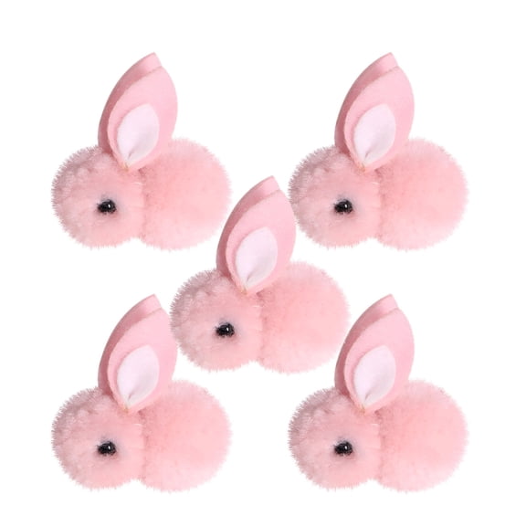 BESTSKY 2026 New 5 Pcs Easter Bunny Stuffed Animal Cute Plush Rabbit Holding Easter Eggs Furry Bunny Plush Toys Gift Happy Easter Basket Stuffers for Kids Baby Boys Girls Easter Birthdays Party Favor