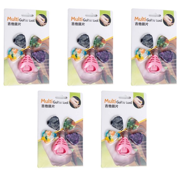 BESTSKY 2026 New 5Pcs Guitar Picks Quick String Feedback Guitar Accessories Compact Design Stable Grip Guitar Pick for Practice Performance Recording Multicolor4