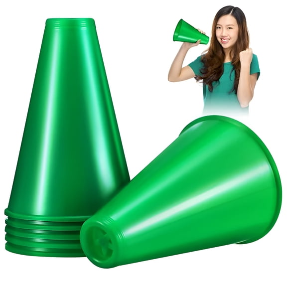 BESTSKY 2026 New 6 Pcs Cheer Megaphone Decorations Megaphones Horn Bulk Party Supplies Speaker Plastic Megaphone Speaker