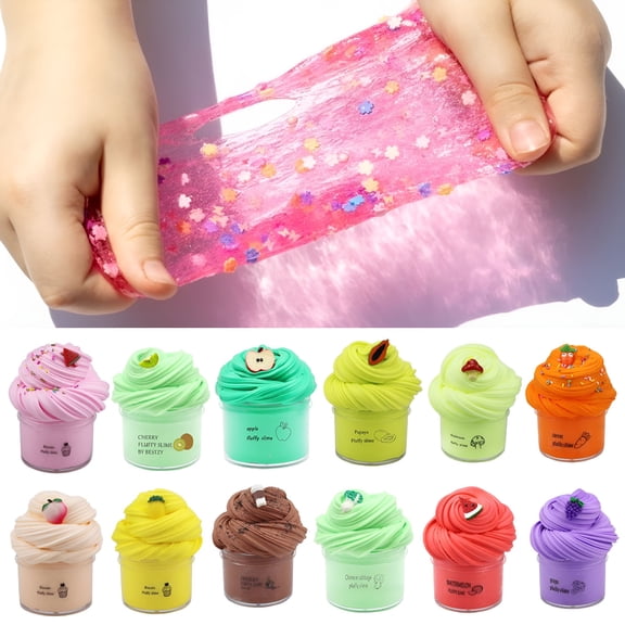 BESTSKY 2026 New 70Ml Slime Toy Fluffy Anti-Tear Stretchy Cloud Slime Butter Sludge Toy for Relax for Sensory Play,Stress Relief,Hand Play,Fun Activities