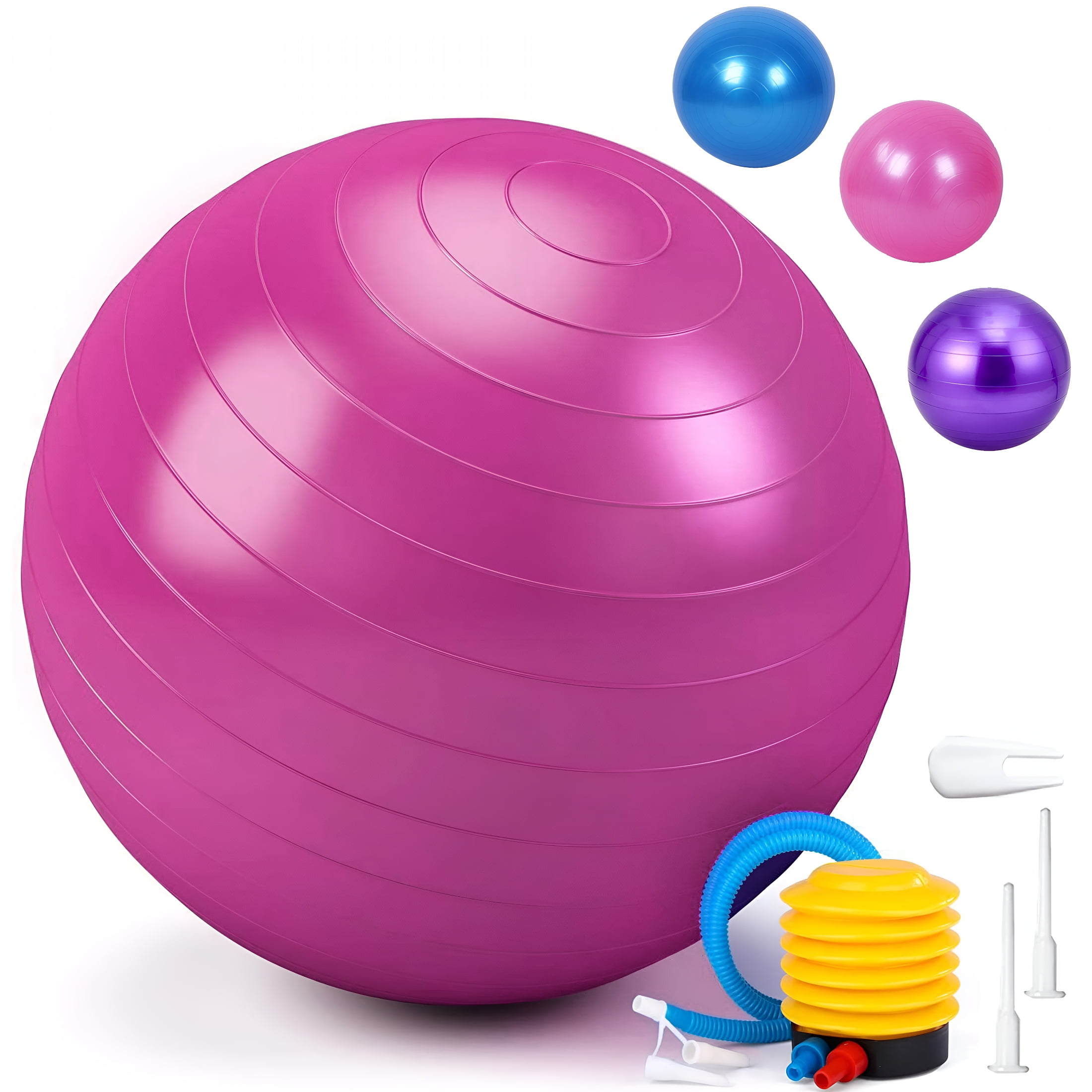 BESTSKY 2026 New 75Cm Antiburst Inflatable Exercise Ball for Yoga for Fitness, Home Workouts, Stretching, Pilates, Core Exercises.
