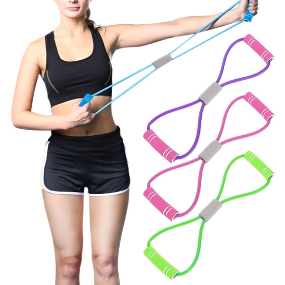 BESTSKY 2026 New 8-Shape Gym Workout Yoga Exercise Resistance Rope Bands Train Fitness Tool for Home Workout, Strength Training, Yoga, Fitness, Stretching, Rehabilitation