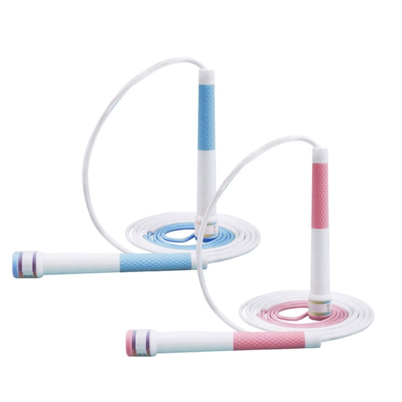 BESTSKY 2026 New 9.1 Ft Jump Ropes Adjustable Size Jump Rope Segmented Skip Rope with Corrugated Grip,For Home,Gym,Outdoor,Blue and Pink