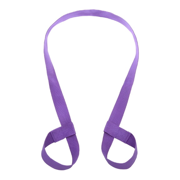 BESTSKY 2026 New Adjustable Cotton Yoga Mat Strap Sling Exercise Mat Carrying Strap for Yoga, Pilates, Stretching, Fitness Classes, Gym Light Purple