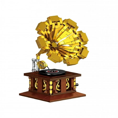 BESTSKY 2026 New Adult Building Set,Classic Retro Series Phonograph,582 Pcs,For Creative Building,Home Decor,Collection Display,Nostalgic Design,Educational Fun