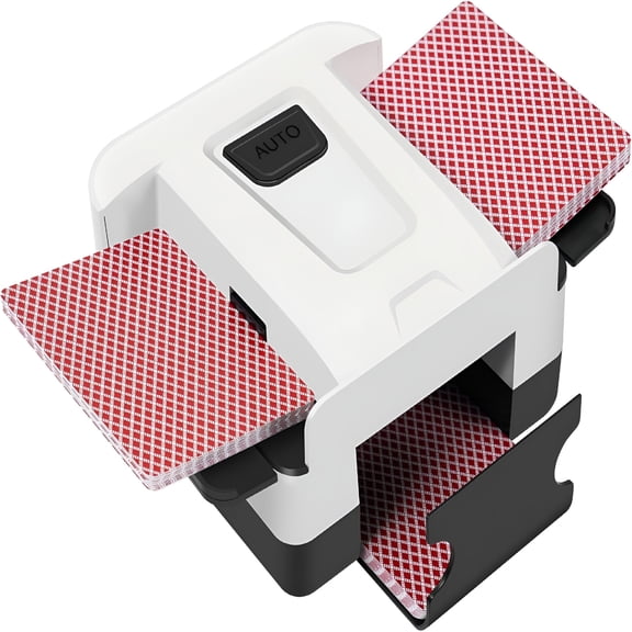 BESTSKY 2026 New Automatic Card Shuffler for 1-2 Decks,Playing Card Shuffler with One-Press Auto,Portable Card Shuffler Machine for Poker,Blackjack,Skip-Bo