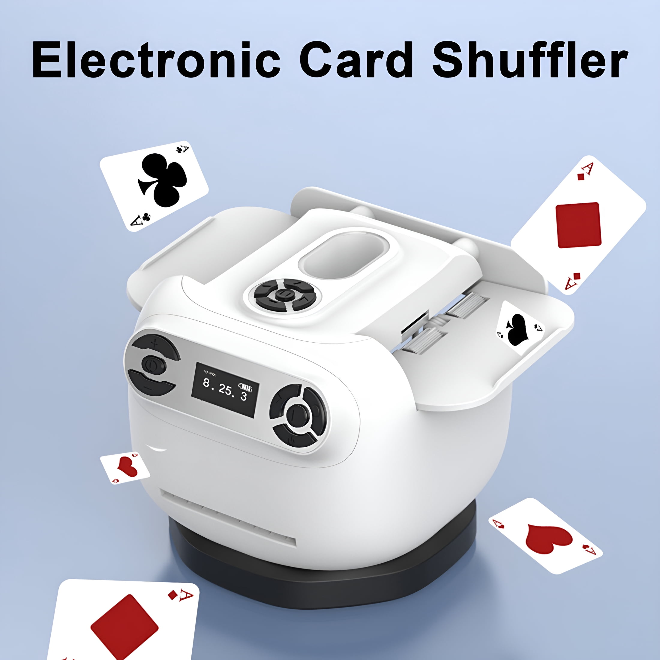 BESTSKY 2026 New Automatic Card Shuffler Dealer 1 to 8 Players 2-In-1 ...