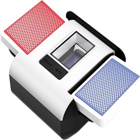 BESTSKY 2026 New Automatic Card Shuffler with Dual Modes,Rechargeable 1-2 Deck Card Shuffle Machine,Low Noise Operation Card Shuffler for Poker,Blackjack,Skip-Bo