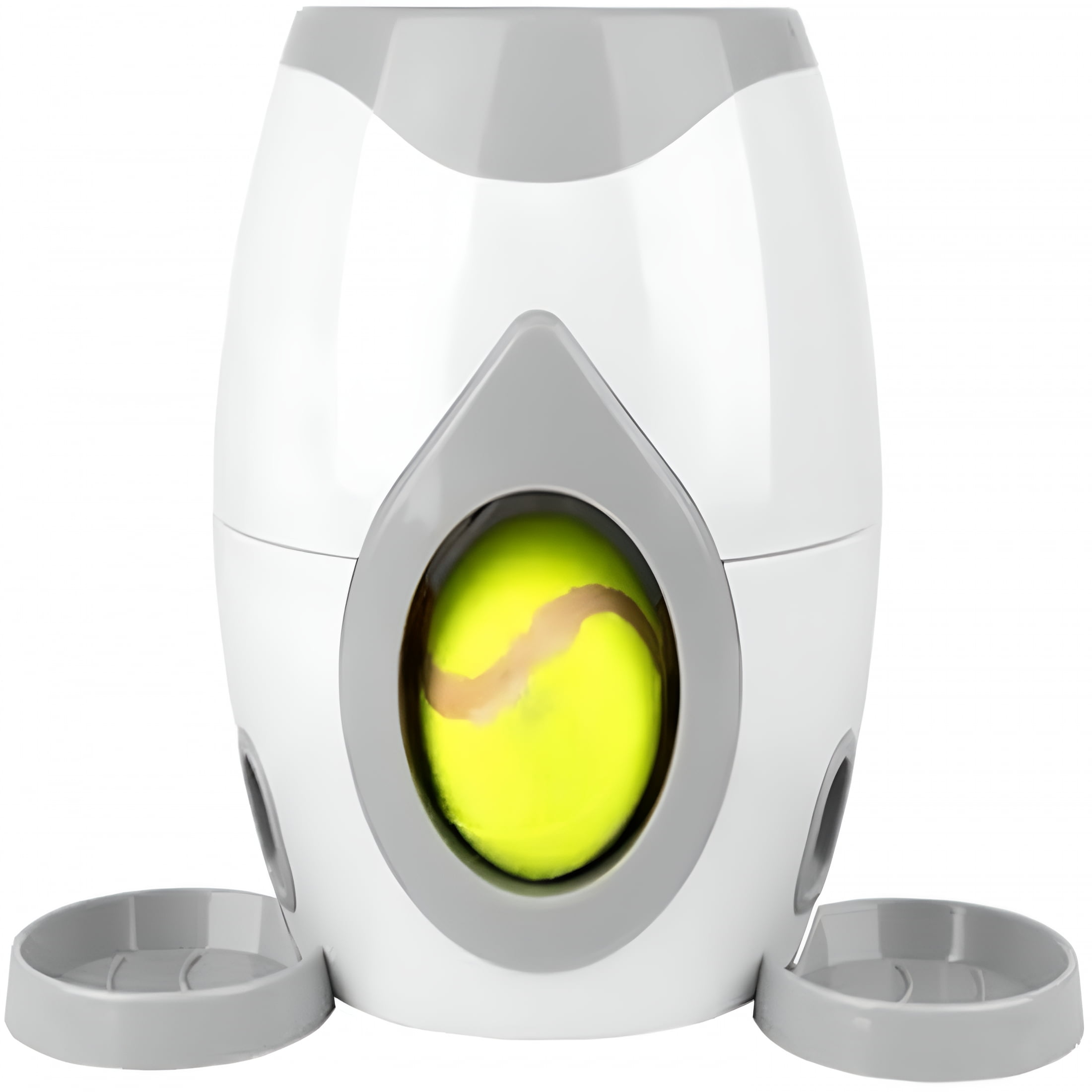 BESTSKY 2026 New Automatic Dog Ball Launcher,Interactive Dog Tennis Ball Throwing Machine,Dogs Thrower Launcher Tennis Balls for Interactive Play & Training for Yard,Park,Backyard,Farm (Grey)