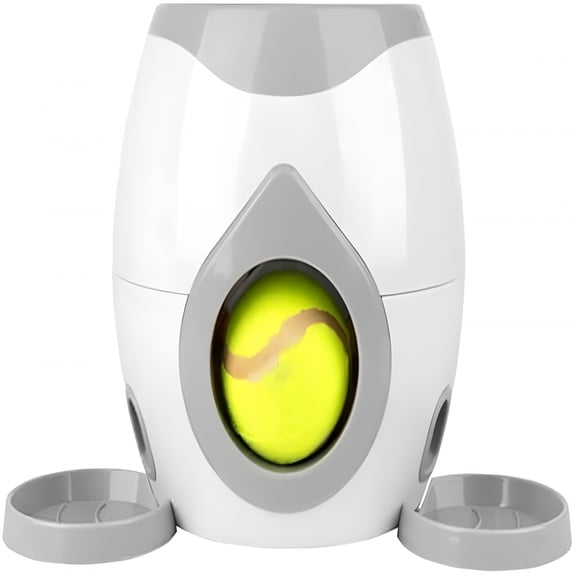 BESTSKY 2026 New Automatic Dog Ball Launcher,Interactive Dog Tennis Ball Throwing Machine,Dogs Thrower Launcher Tennis Balls for Interactive Play&Training for Yard,Park,Backyard,Farm (Grey)