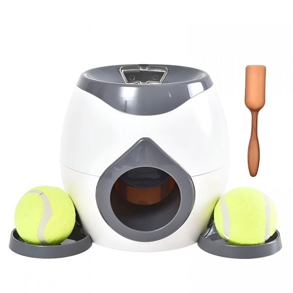 BESTSKY 2026 New Automatic Dog Ball Launcher Rechargeable Tennis Ball Throwing Machine Dog Tennis Balls Thrower Launcher with Food Reward