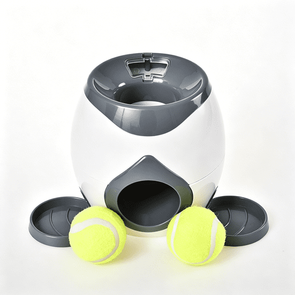 BESTSKY 2026 New Automatic Ball Launcher for Dogs Interactive Puppy Pet Ball Indoor Thrower Fetch Machine, for Small Size Dogs Interactive Therapy Slow Feeding Toys for Cats and Dogs
