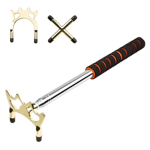 BESTSKY 2026 New Billiard Bridge Stick Brass Interchangeable Billiard Bridge , Silver for Billiards, Pool Hall, Home Game Room, Training