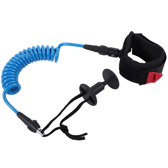 BESTSKY 2026 New Bodyboard Coiled Wrist Leash Board Surfing Accessories 5.5Mm/5Ft Blue for Surfing, Bodyboarding, Beach, Water Sports, Ocean