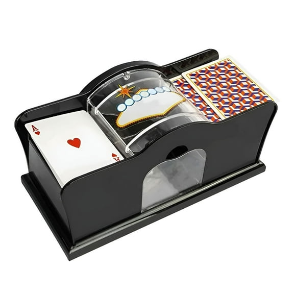 BESTSKY 2026 New Card Shuffler Machine,Manual Hand Cranked Card Shuffler,Card Manual Cards Shuffler with Easy Hand Cranked System,For Home Card Game