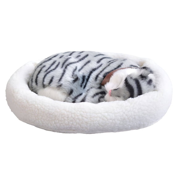 BESTSKY 2026 New Cat Stuffed Animal,Realistic Animal Craft Breathing Stuffed Animal,Detailed Animal Design Weighted Stuffed Animals for Adults,Style1,32*27*11Cm