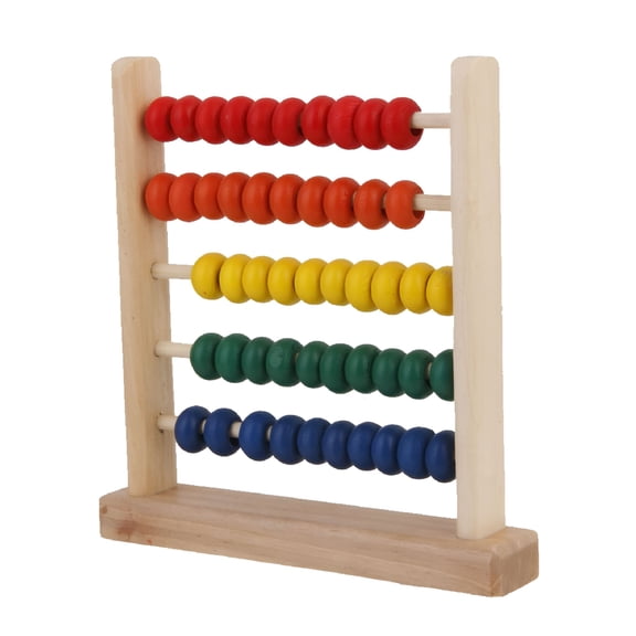 BESTSKY 2026 New Classic Wooden Abacus for Kids Math,Educational Counting Toy with 50 Beads,123 Learning Abacus Number Mathematics Toy