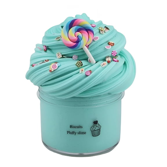BESTSKY 2026 New Colorful Mixing Cloud Cotton Candy Slime Scent Relief Stress Relief Party Favor,Gift and Birthday,70Ml Green Cake Pops