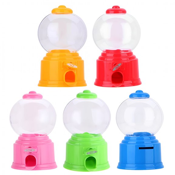 BESTSKY 2026 New Cute Sweets Mini Candy Machine Bubble Gumball Dispenser Coin Bank for Kids, Parties, Home Use, Gift Giving, Entertainment, Candy Storage, Fun Activities