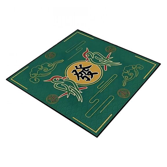 BESTSKY 2026 New Deluxe Heavyweight Game Mat,Anti-Slip Noise Reduction Mahjong Table Mat,Anti Slip Noise Reduction Rubber Playmat-Dominoes&Poker Card Gaming Mat-Waterproof Gaming Tabletop Cover