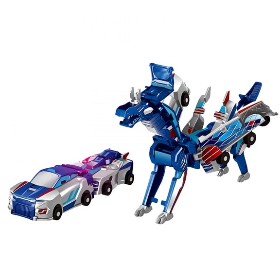 BESTSKY 2026 New Dinosaur Collision Transforming Cars Toy,2 in 1 Magnetic Cars Collision Transform Into Dinosaur Toy,Magnetic Robo Car Set,Fun Deformation Robot Dino Car Party Gift for Birthday