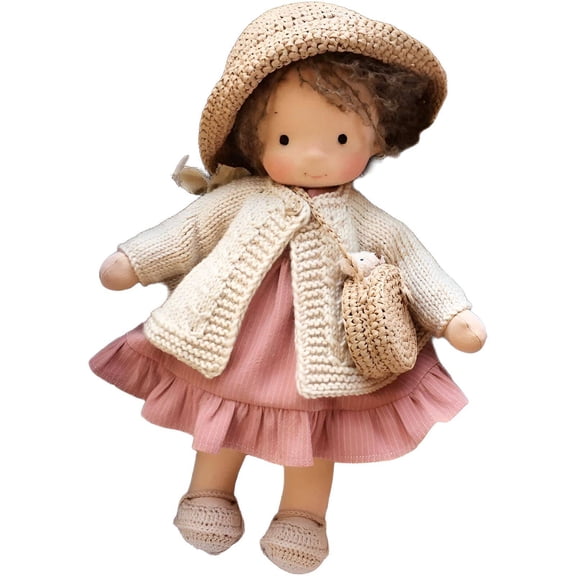 BESTSKY 2026 New Doll Figure Soft Plush Fabric Mini Stuff Comfortable Baby Hug Fun Stuff Style1 for Playtime Baby Comfort Gift Giving Nursery Decor