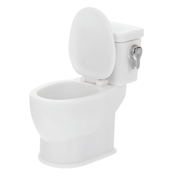 BESTSKY 2026 New Doll House Toilet Mini Flushing Toilet Toy Doll House Miniature Bathroom Toilet for Dollhouse,Miniature Play,Kids Room,Pretend Play