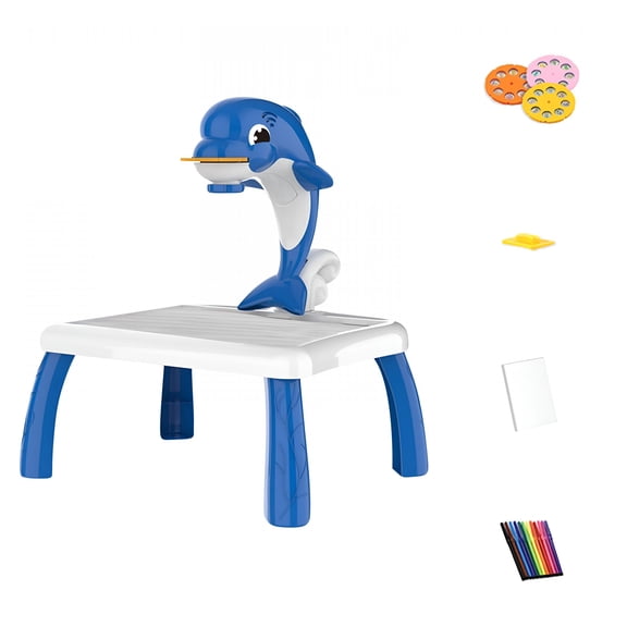 BESTSKY 2026 New Drawing Projector Table for Kids,Draw Projector Toy with Music,Child Smart Projector Sketcher Desk for Boy Girl 3-8 Years Old for Drawing,Art,Sketching,Learning